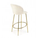 Стул барный HALMAR H116 кремовый/золотой